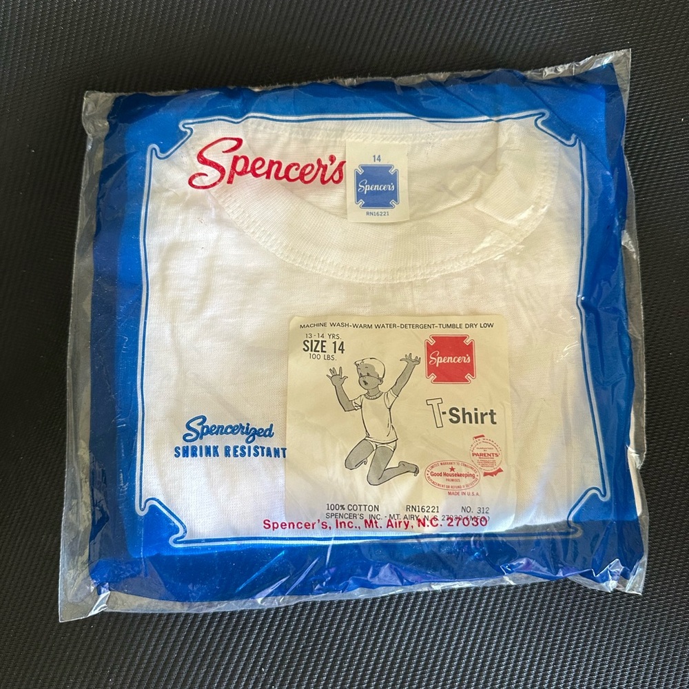 New Spencer's White T-Shirt